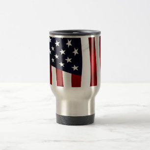 Caneca Térmica Dia da Independência Patriótica da Bandeira Americ