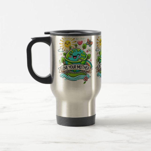 Caneca Térmica Dia da Terra Todos os Dias (Esquerda)