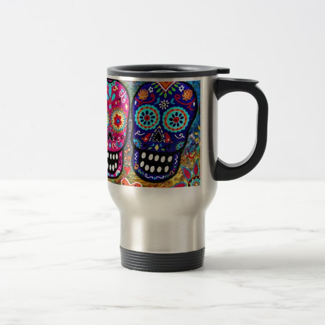 Caneca Térmica Dia das cabeças inoperantes do crânio (Direita)