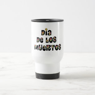 Caneca Térmica Dia De Los Muertos Calaveras