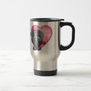 Caneca Térmica Dia de os namorados de elefante