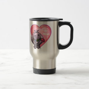 Caneca Térmica Dia de os namorados Hippopotamus