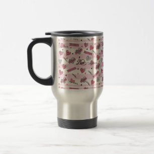 Caneca Térmica Dia de os namorados XOXO na moda, Padrão