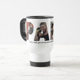 Caneca Térmica Dia de os pais de Citação de Fotografias do PAPA 5