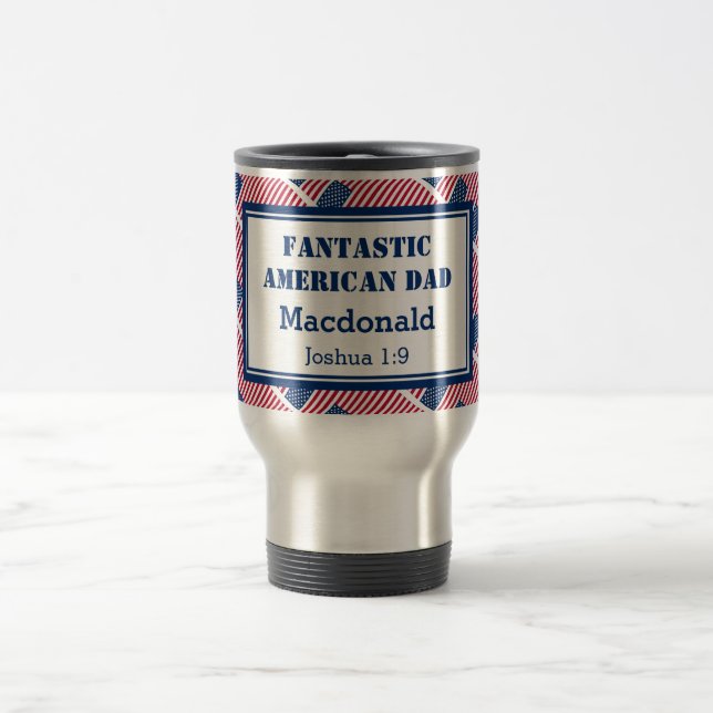 Caneca Térmica Dia de os pais FANTÁSTICO AMERICANO Personalizado (Centro)
