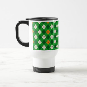 Caneca Térmica Dia de São Patrício argila de cores irlandesas