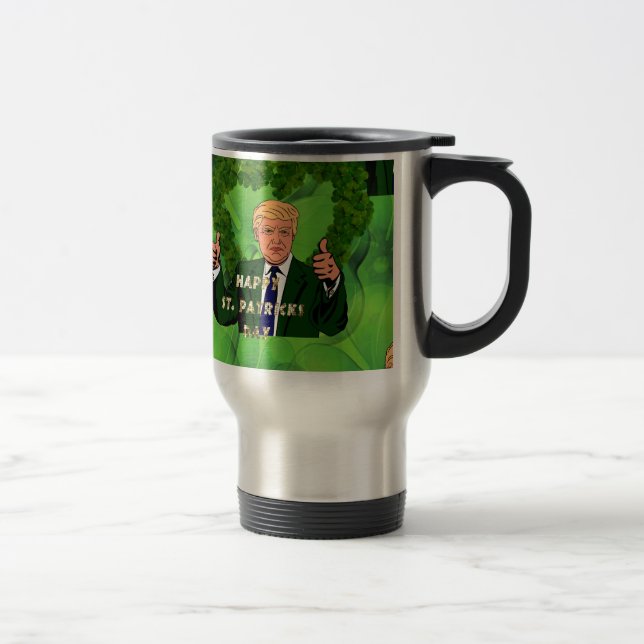 Caneca Térmica Dia de São Patrício donald (Direita)