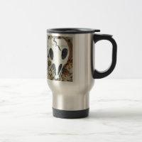 dia del muertos crânio pintado