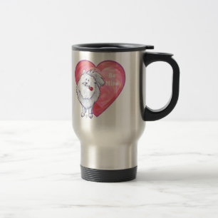 Caneca Térmica Dia dos namorados branco de Pomeranian