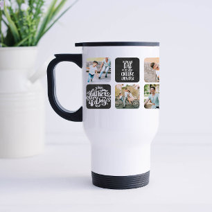 Caneca Térmica Dia dos Pais 6 Colagem de Fotos