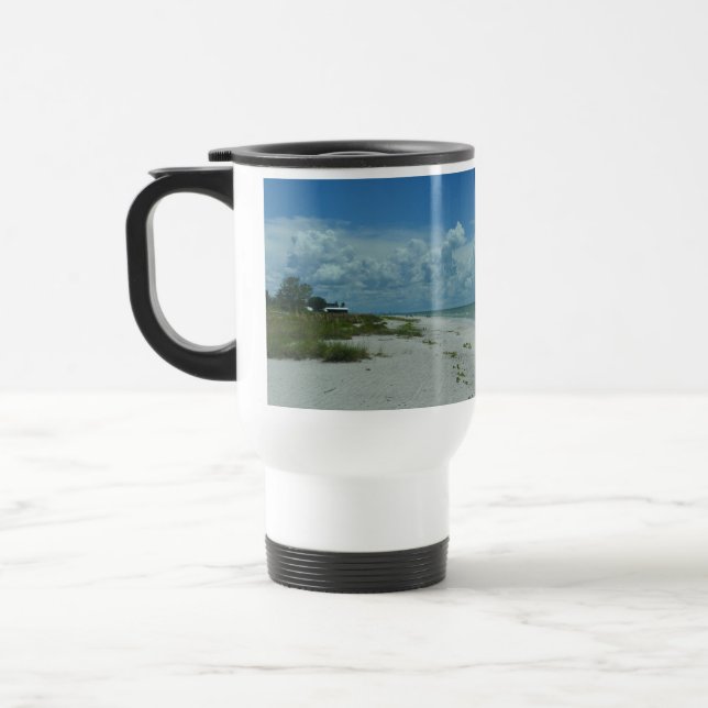 Caneca Térmica Dia numa Praia Tropical (Esquerda)