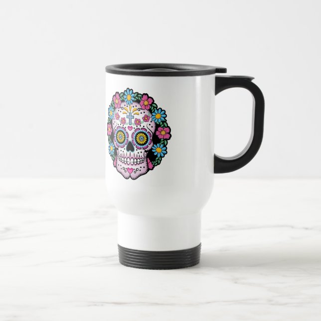 Caneca Térmica Diâmetro de los Muertos Crânio (Direita)