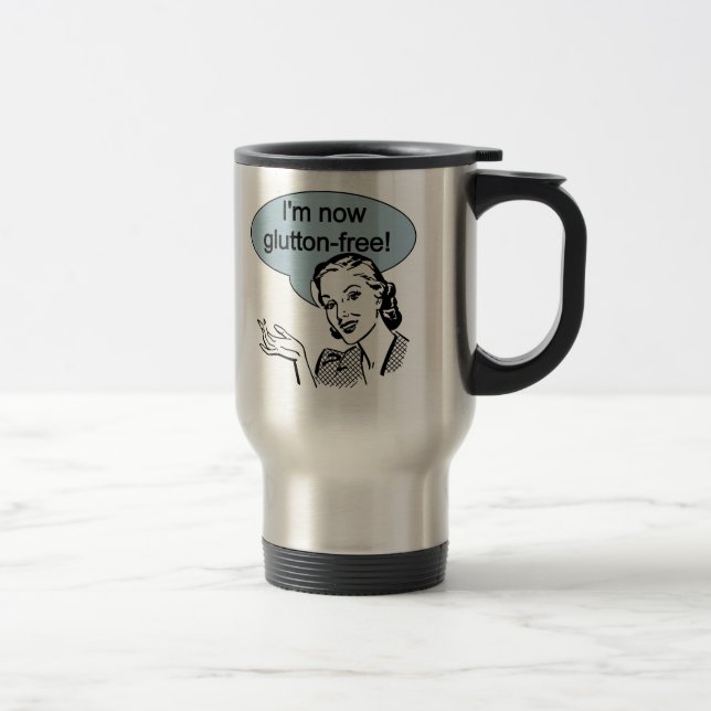 Caneca Térmica Dieta Humorística Livre de Glutton (Direita)