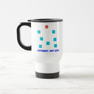 Caneca Térmica Diferente, Não Menos Ilustração de Formas Inclusiv