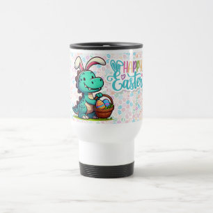 Caneca Térmica Dinossauro bonito, coelho da Páscoa