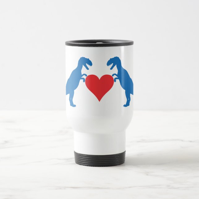 Caneca Térmica Dinossauros Amor é Amor (Centro)