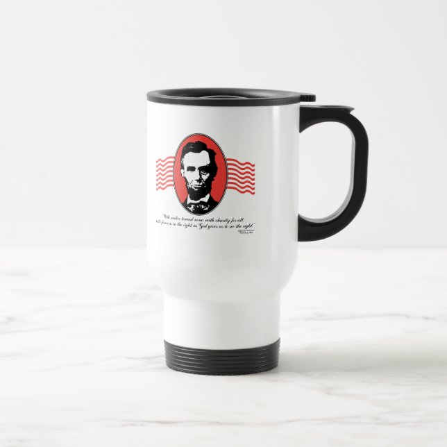 Caneca Térmica Discurso da Segunda Posse de Lincoln (Direita)