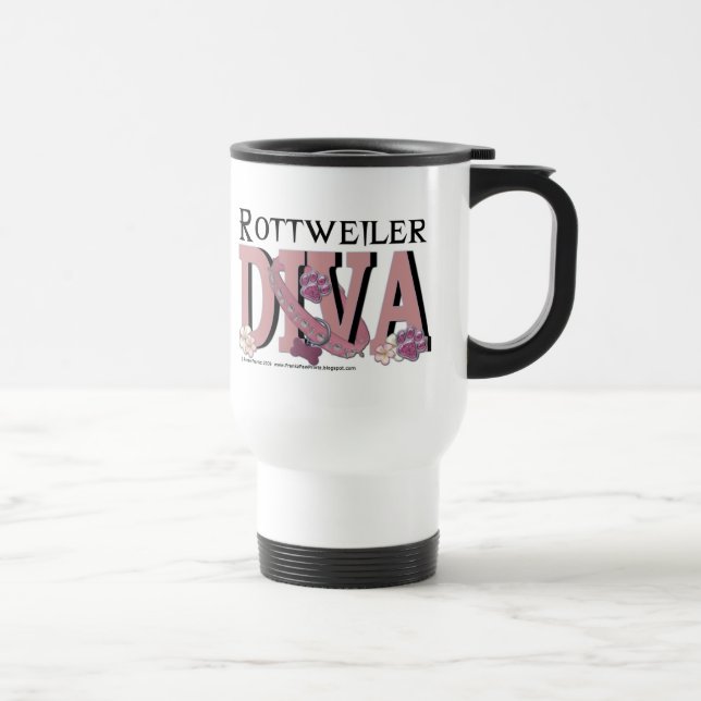 Caneca Térmica DIVA de Rottweiler (Direita)