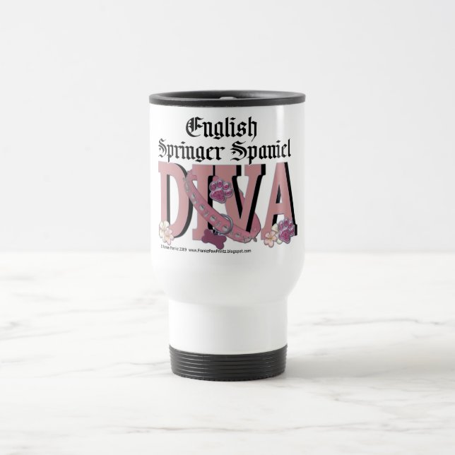 Caneca Térmica DIVA do Spaniel de Springer inglês (Centro)