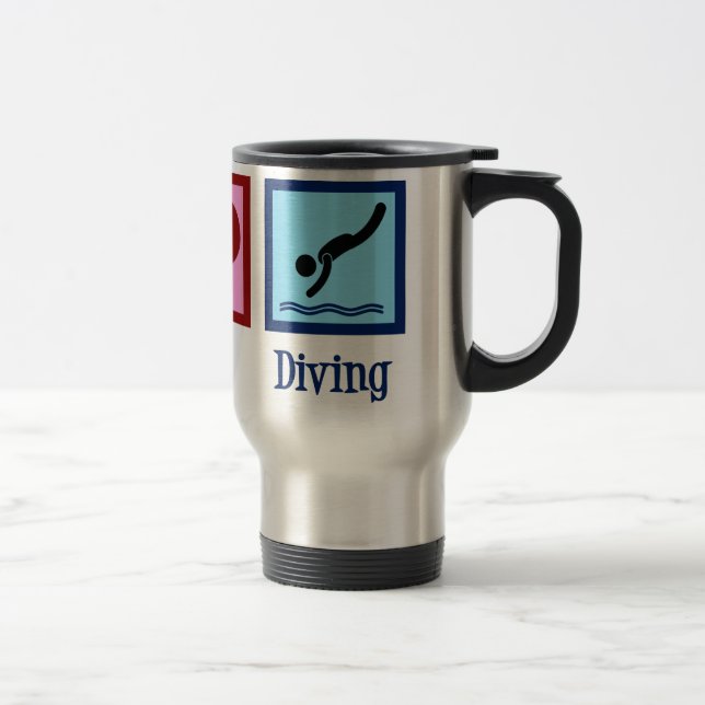 Caneca Térmica Dive Team Peace Love Diving (Direita)