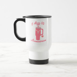 Caneca Térmica Divertido Rosa Tendência Copo Acessórios Divertido