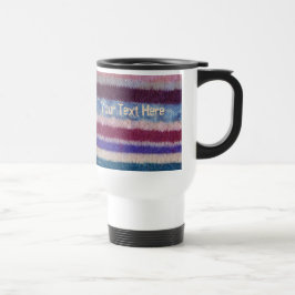 Caneca Térmica divertimento colorido tricotado manualmente retro
