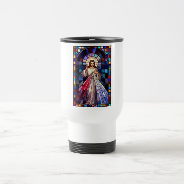 Caneca Térmica Divine Mercy Jesus Travel Mug (Centro)