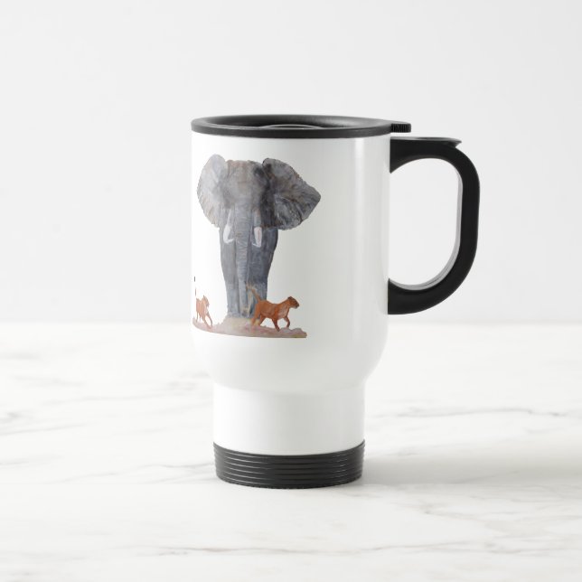 Caneca Térmica Do "caneca de viagem plástica elefante & das (Direita)