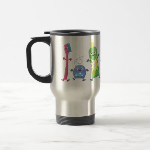 Caneca Térmica Dobra de dente de pasta de dente de dente de pasta