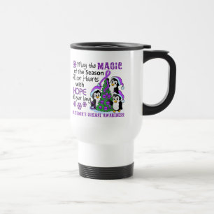 Caneca Térmica Doença de Alzheimer dos pinguins do Natal
