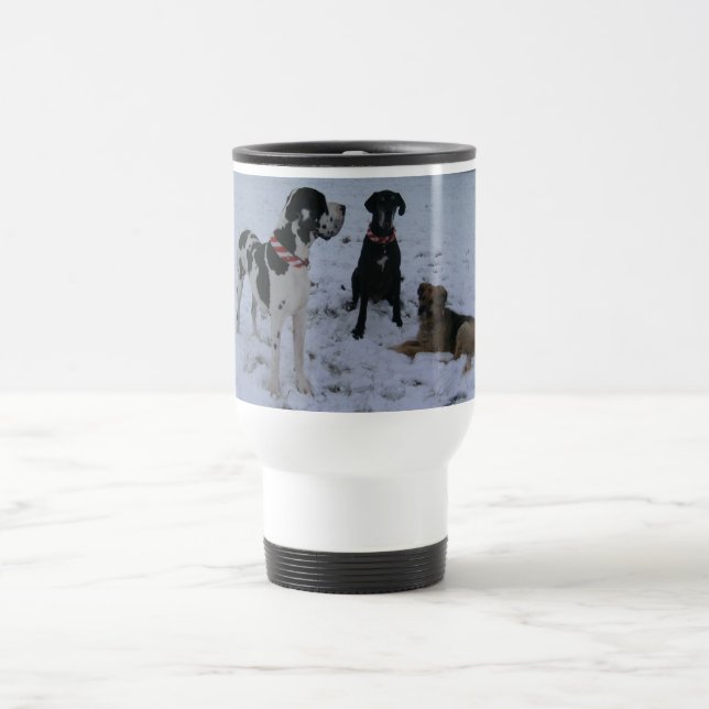 Caneca Térmica Dogge alemão, Great Dane, Cães, Natais (Centro)