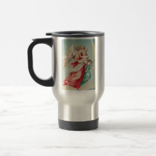 Caneca Térmica Dois anjos carregam uma criança pequena