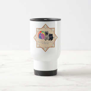Caneca Térmica Dois Cairn Terriers Conchas Marinhas