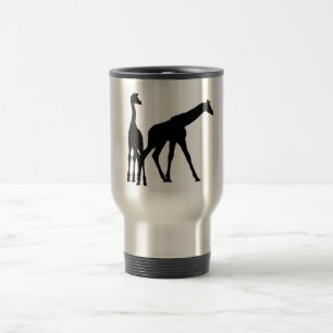 CANECA TÉRMICA DOIS GIRAFAS NA SILHUETA