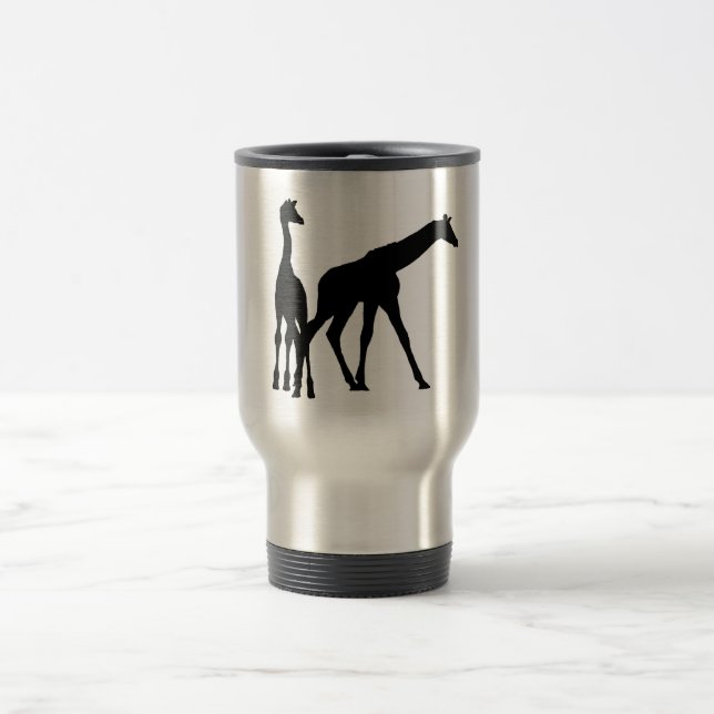CANECA TÉRMICA DOIS GIRAFAS NA SILHUETA (Centro)