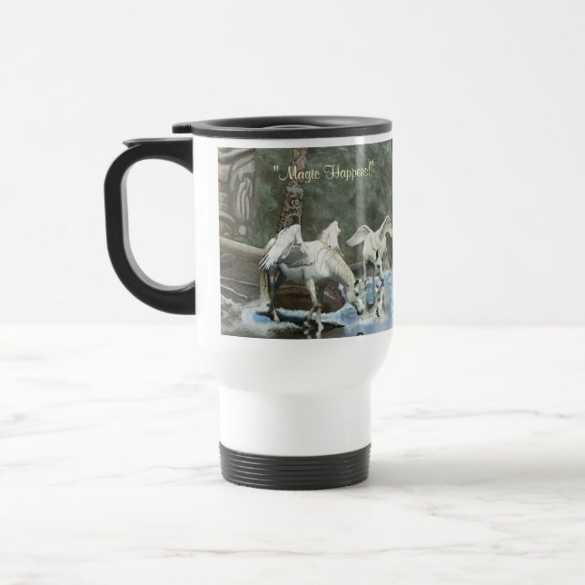 Caneca Térmica Dois Poloneses Pegasi e Totem Fantasy Art Mug (Esquerda)