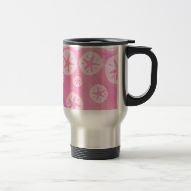 Caneca Térmica Dólar de areia branco e rosa (Direita)