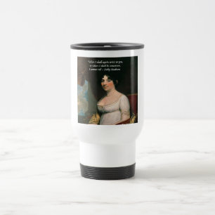 Caneca Térmica Dolly Madison & Citação Famosa Onde Estarei