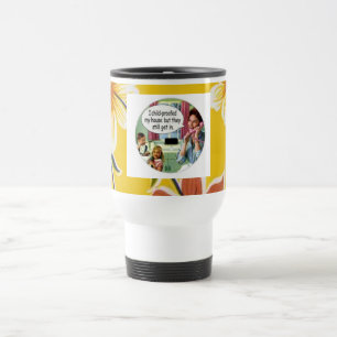 CANECA TÉRMICA DONA DE CASA RETRO "CHILDPROOFED OILCLOTH DA CASA"