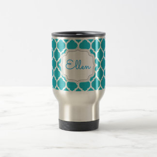 Caneca Térmica Donas de honra únicas dom Monograma de padrão marr