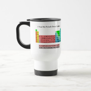 Caneca Térmica Dose Periódica de Cafeína- Tabela Periódica