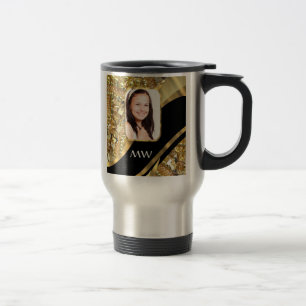 Caneca Térmica Dourado e preto