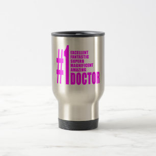 Caneca Térmica Doutores modernos cor-de-rosa: Doutor do número um