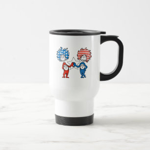 Caneca Térmica Dr. Seuss Coisa Um Coisa Dois Gráfico Patriótico