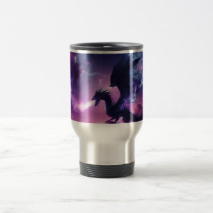 Caneca Térmica Dragão Etéreo Medieval Escuro