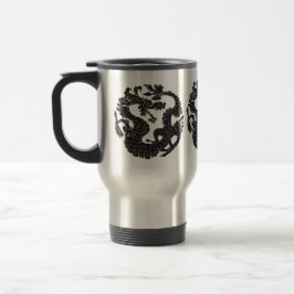 Caneca Térmica Dragão Oriental Negro