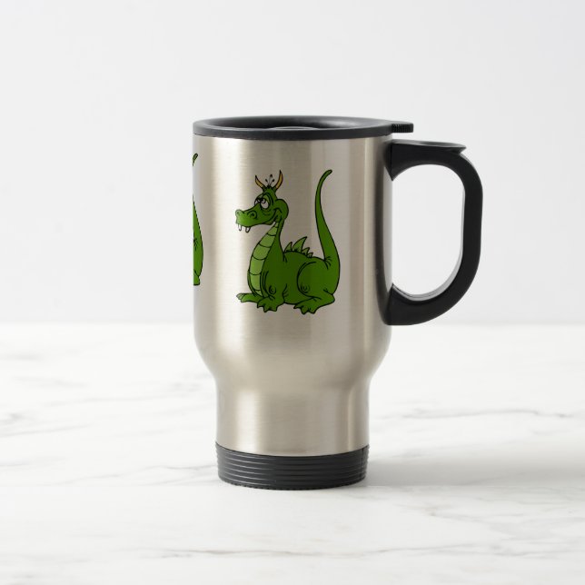 Caneca Térmica Dragão verde pateta (Direita)