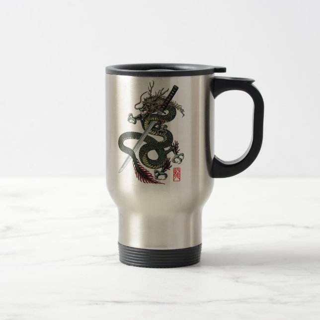 Caneca Térmica Dragon katana (Direita)