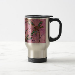 Caneca Térmica Dragonflies Pink Fizz