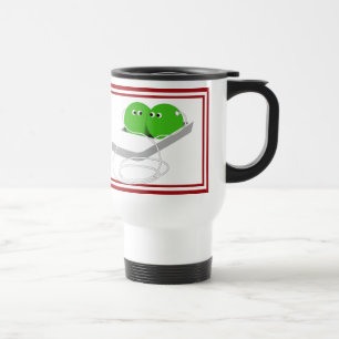 Caneca Térmica Duas Ervilhas Fofas num Vagem
